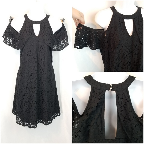 Candie's Dresses & Skirts - Candie's Cold Shoulder Lace Dress